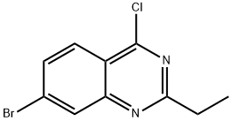 7-BROMO-4-CHLORO-2-ETHYL-QUINAZOLINE Structure
