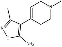 3-Methyl-4-(1-methyl-1,2,3,6-tetrahydropyridin-4-yl)isoxazol-5-amine Structure
