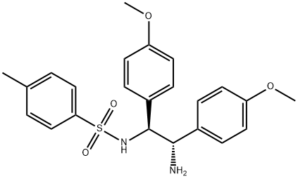 N-[(1S,2S)-2-氨基-1,2-双(4-甲氧基苯基)乙基]-4-甲基苯亚磺酰胺, 887924-07-4, 结构式