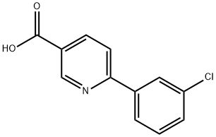 6-(3-Chlorophenyl)-nicotinic acid Structure