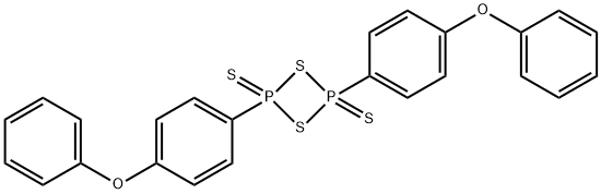 2,4-BIS(4-PHENOXYPHENYL)-1,3-DITHIA-2,4-DIPHOSPHETANE-2,4-DISULFIDE Structure