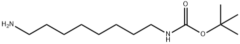 1-叔丁氧羰基-1,8-二氨基辛烷 结构式