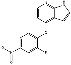 4-(2-氟-4-硝基苯氧基)-1H-吡咯并[2,3-B]吡啶, 888720-59-0, 结构式