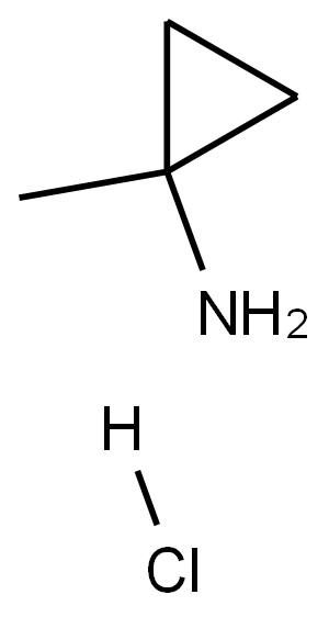 1-メチルシクロプロパンアミン塩酸塩 化学構造式