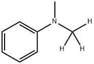 N,N-DIMETHYLANILINE-D3 (N-METHYL-D3), 88889-00-3, 结构式