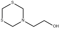 2-(1,3,5-Dithiazinan-5-yl)ethanol, 88891-55-8, 结构式