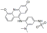 Methanesulfonamide, N-(4-((3-chloro-5-methoxy-9-acridinyl)amino)-3-(di methylamino)phenyl)- Structure