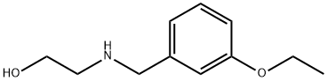 2-{[(3-乙氧基苯基)甲基]氨基}乙-1-醇 结构式
