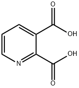2,3-ピリジンジカルボン酸 化学構造式