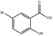 5-溴水杨酸 结构式