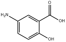 5-氨基水杨酸, 89-57-6, 结构式