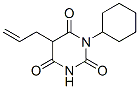 1-Cyclohexyl-5-(2-propenyl)barbituric acid 结构式