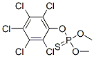 Thiophosphoric acid O,O-dimethyl O-(pentachlorophenyl) ester Struktur