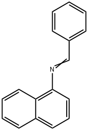 N-Benzylidene-1-napthylamine Struktur