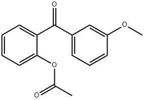 2-ACETOXY-3'-METHOXYBENZOPHENONE Structure