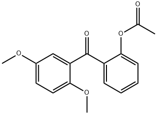 2-ACETOXY-2',5'-METHOXYBENZOPHENONE 结构式