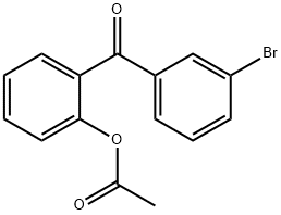 2-ACETOXY-3'-BROMOBENZOPHENONE Structure