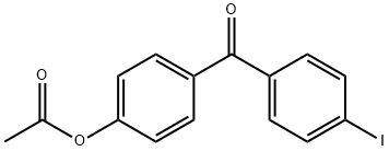 4-アセトキシ-4'-ヨードベンゾフェノン 化学構造式
