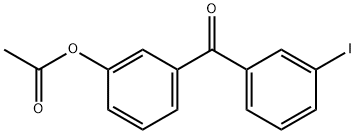 3-アセトキシ-3'-ヨードベンゾフェノン 化学構造式