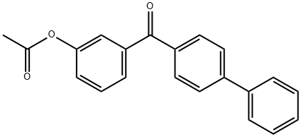 3-アセトキシ-4'-フェノキシベンゾフェノン 化学構造式