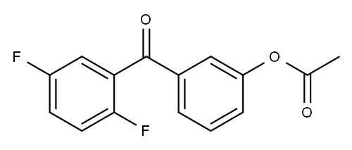 3-ACETOXY-2',5'-DIFLUOROBENZOPHENONE Structure
