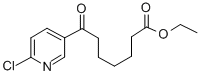 7-(6-クロロピリジン-3-イル)-7-オキソヘプタン酸エチル 化学構造式