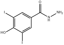 4-羟基-3,5-二碘苯酰肼 结构式