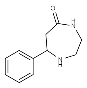 7-Phenyl-[1,4]diazepan-5-one Structure