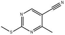 2-甲硫基-4-甲基-5-嘧啶甲腈 结构式