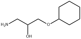 1-アミノ-3-(シクロヘキシルオキシ)プロパン-2-オール 化学構造式
