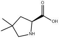 4,4-ジメチル-L-プロリン塩酸塩 化学構造式