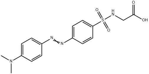 4-二甲氨基偶氮苯-4'-磺酰甘氨酸 结构式