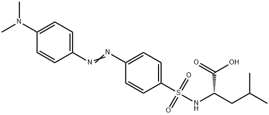 4-二甲氨基偶氮苯-4'-磺酰-L-亮氨酸 结构式