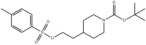 1-BOC-4-[2-(甲苯-4-磺酰氧基)-乙基]-哌啶, 89151-45-1, 结构式