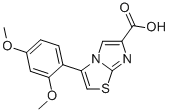 3-(2,4-DIMETHOXYPHENYL)IMIDAZO[2,1-B]THIAZOLE-6-CARBOXYLIC ACID Structure