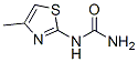 Urea,  (4-methyl-2-thiazolyl)-  (7CI) Structure