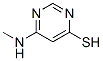 4-Pyrimidinethiol, 6-(methylamino)- (7CI) Struktur