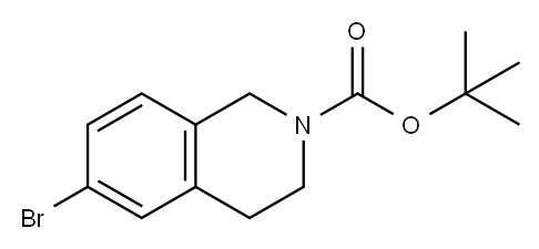 6-溴-3,4-二氢异喹啉-2(1H)-甲酸叔丁酯, 893566-74-0, 结构式