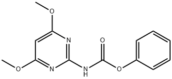 4,6-ジメトキシ-2-(フェノキシカルボニルアミノ)ピリミジン 化学構造式
