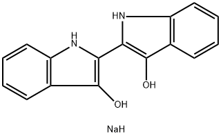 3,3'-ビス(ソジオオキシ)-2,2'-ビ[1H-インドール] 化学構造式