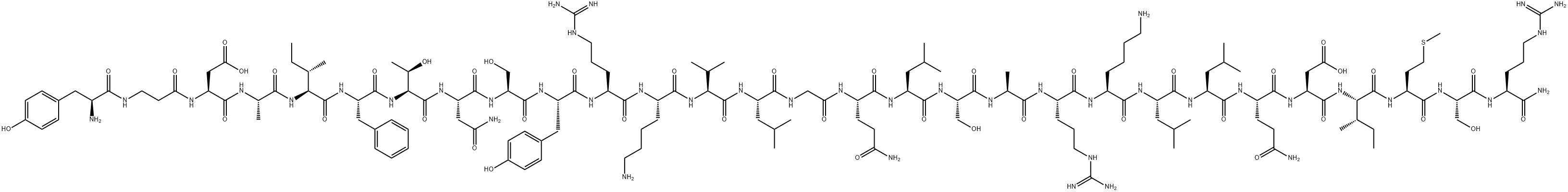 (D-ALA2)-GRF (1-29) AMIDE (HUMAN) 结构式