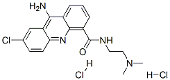 9-Amino-7-chloro-N-(2-(dimethylamino)ethyl)-4-acridinecarboxamide dihy drochloride Structure