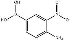 4-アミノ-3-ニトロフェニルボロン酸 化学構造式