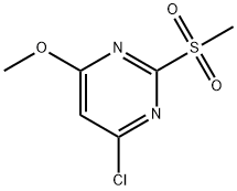 4-氯-6-甲氧基-2-甲磺酰基嘧啶 结构式