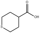 テトラヒドロチオピラン-4-カルボン酸 化学構造式