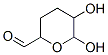 Pyran-2-carboxaldehyde, tetrahydro-5,6-dihydroxy- (7CI) Structure