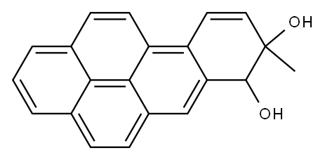 7,8-dihydroxy-7,8-dihydro-8-methylbenzo(a)pyrene 结构式