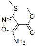 4-Isoxazolecarboxylicacid,5-amino-3-(methylthio)-,methylester(7CI) Structure