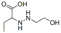 Butyric acid, 2-[2-(2-hydroxyethyl)hydrazino]- (7CI) Structure