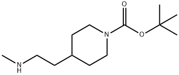4-(2-(メチルアミノ)エチル)ピペリジン-1-カルボン酸TERT-ブチル 化学構造式